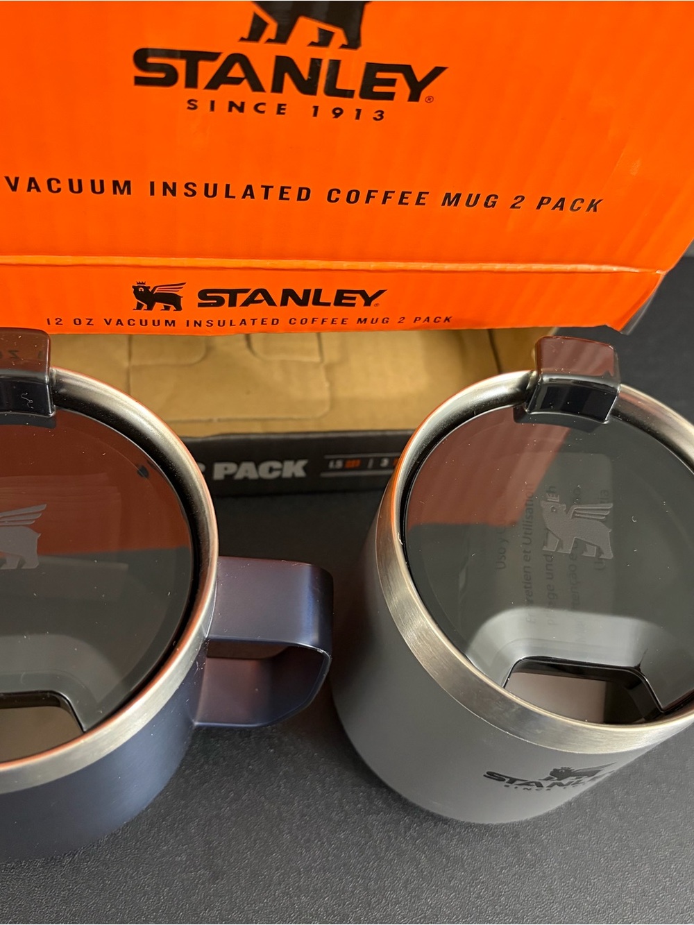 New Stanley Gray Camp Mug 2-Pack with Lids - Picture 5 of 10